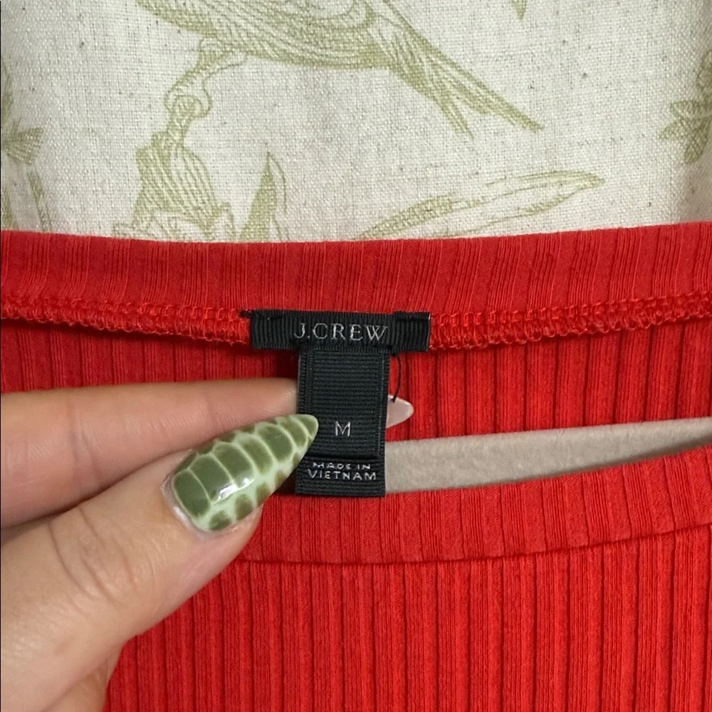 J. Crew Red Blouse
